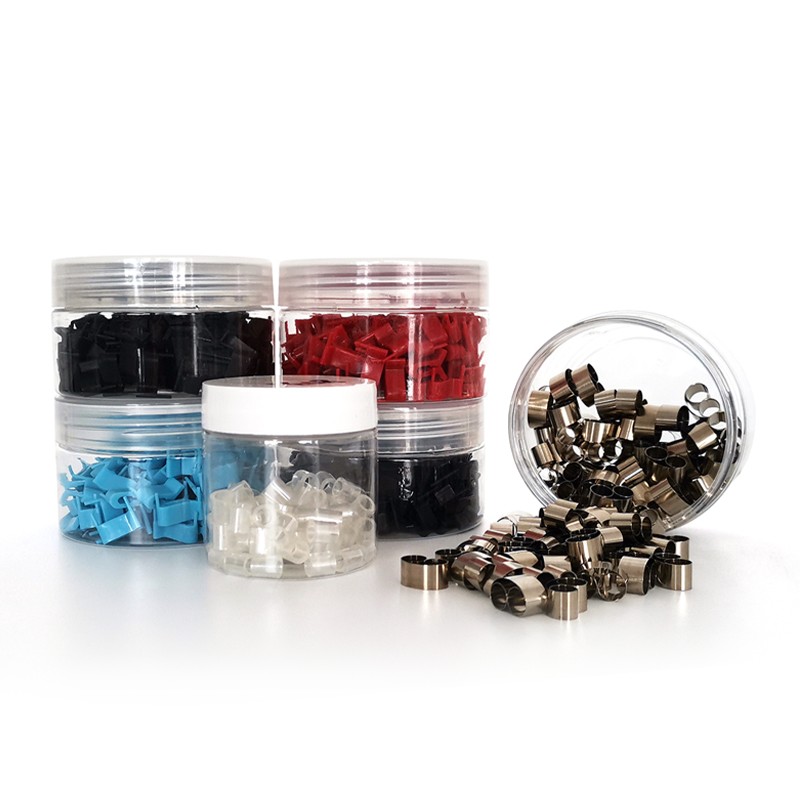 Metallografisk indlæg gennemsigtig klips/trekantklemme/rustfrit stål monteringsclips/rækkeclips